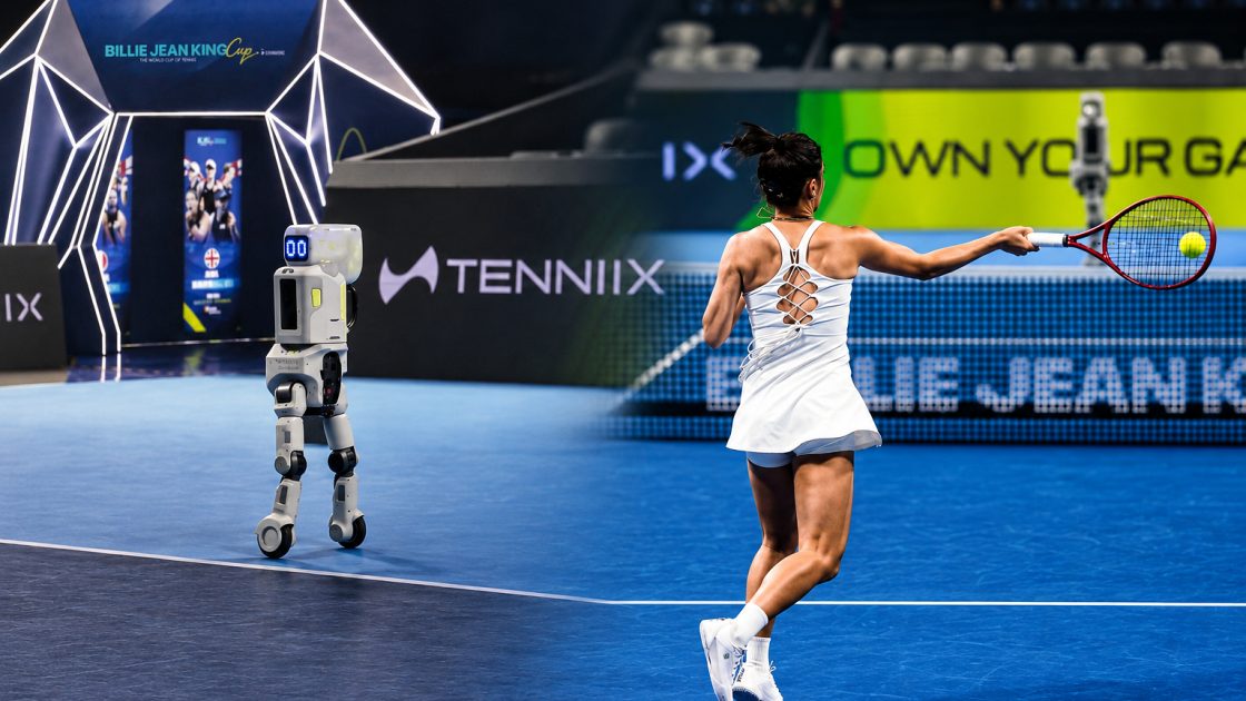 Робот TENNIIX ULTRA MAX на корте