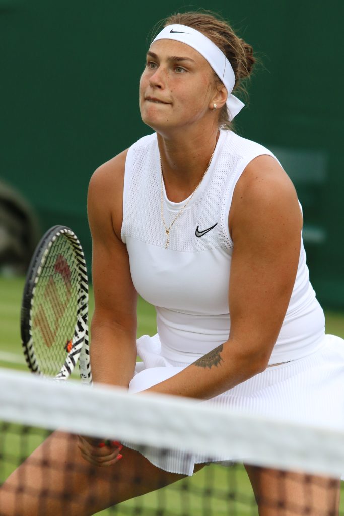 Арина Соболенко на Уимблдоне, 2019.