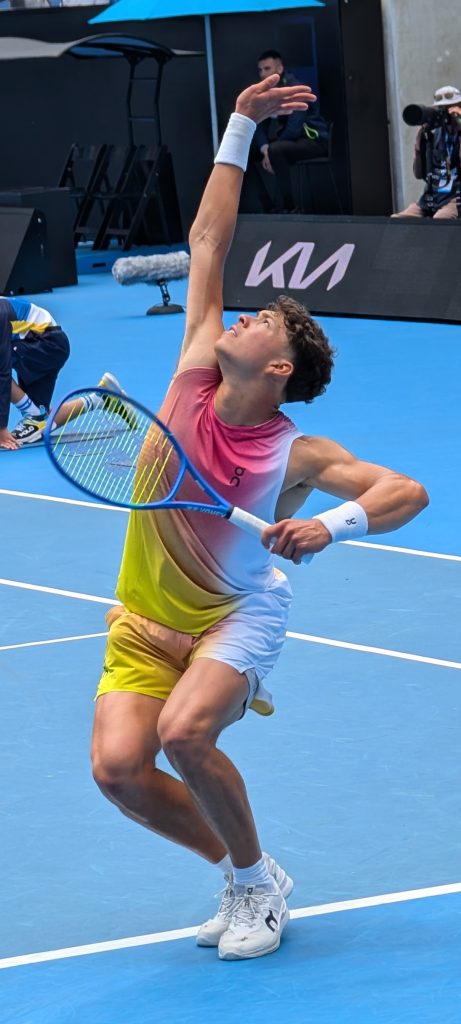 Бен Шелтон на Australian Open, 2025.