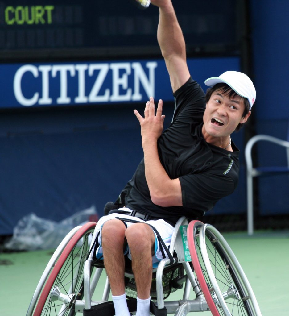 Синго Куниэда на US Open, 2009 год.