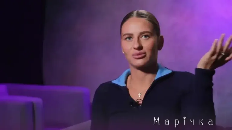 Марта Костюк во время интервью Маричке Падалко