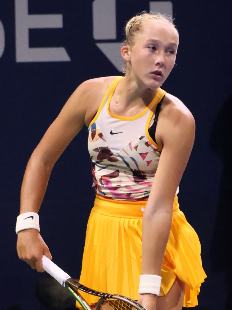 Мирра Андреева на US Open, 2023.